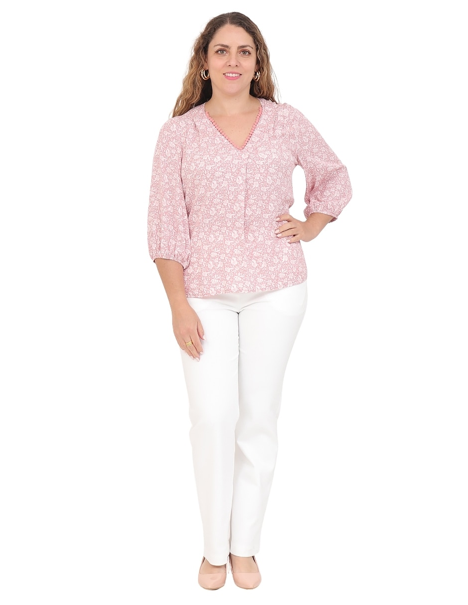Blusa manga 3/4 para mujer 6
