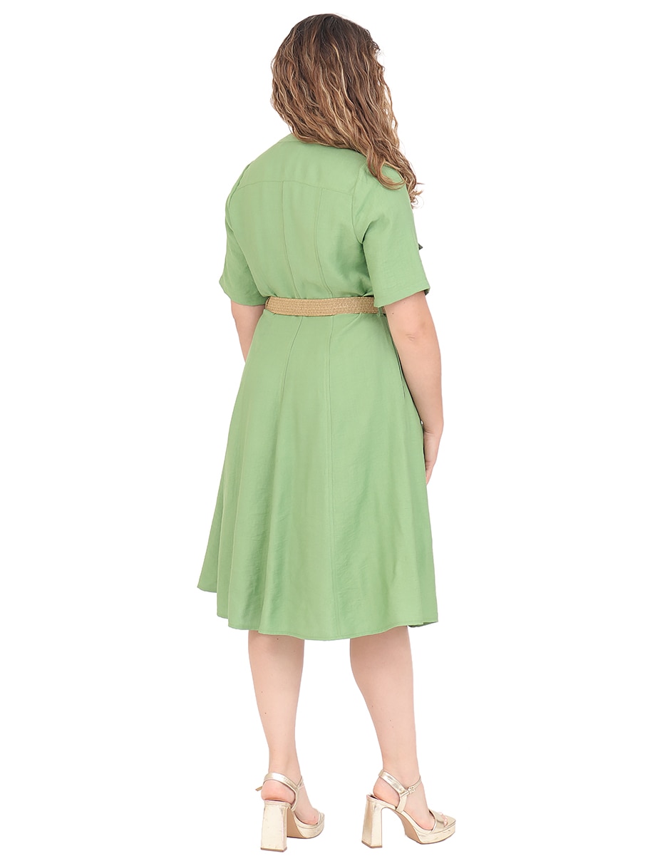 Vestido a la rodilla formal para mujer 2