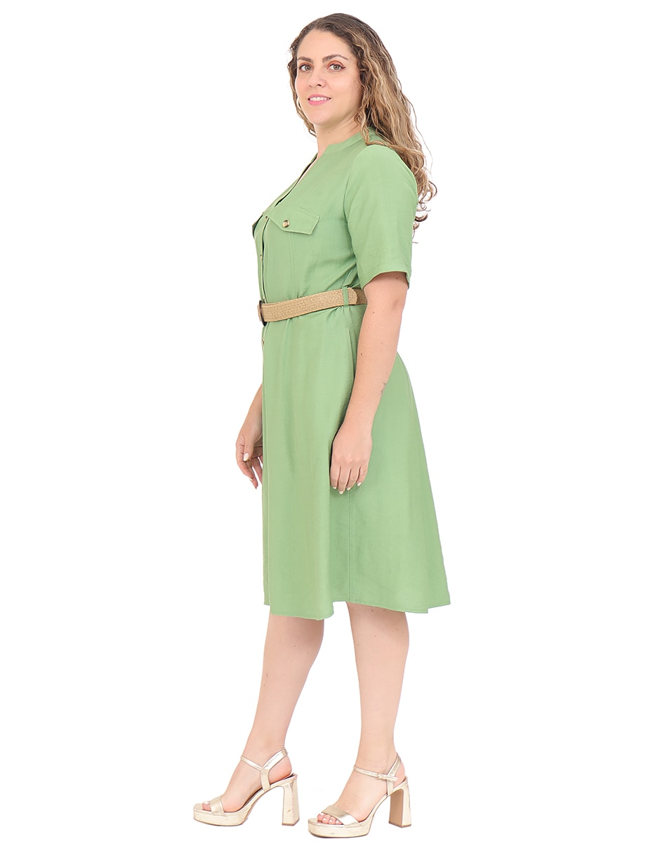 Vestido a la rodilla formal para mujer