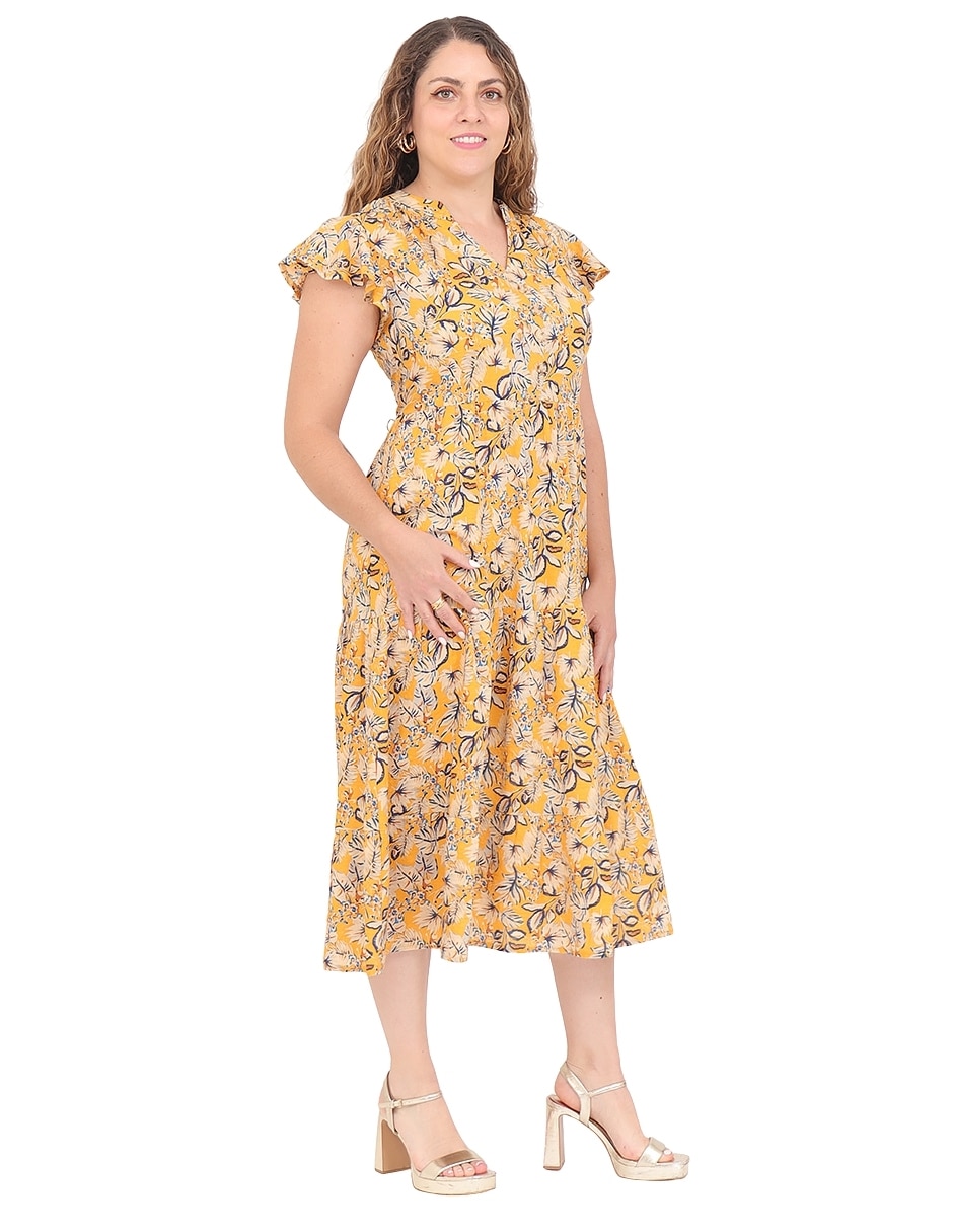Vestido midi casual para mujer