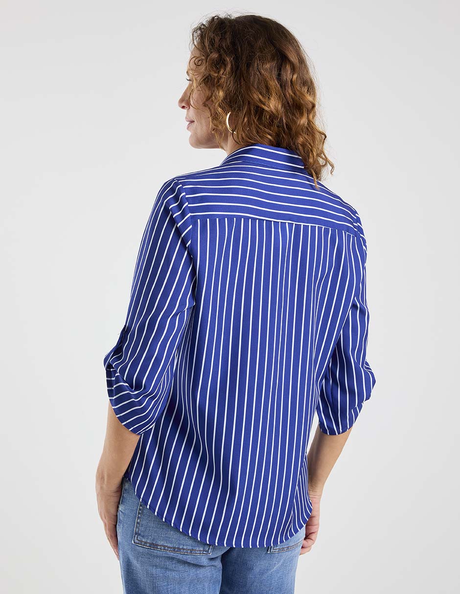 Blusa camisera manga 3/4 para mujer 12