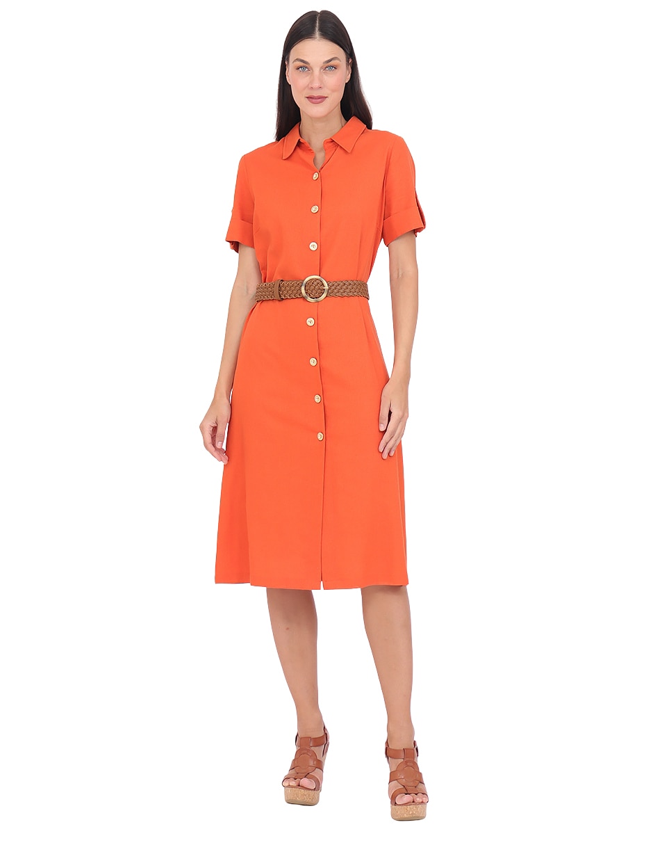 Vestido midi casual para mujer