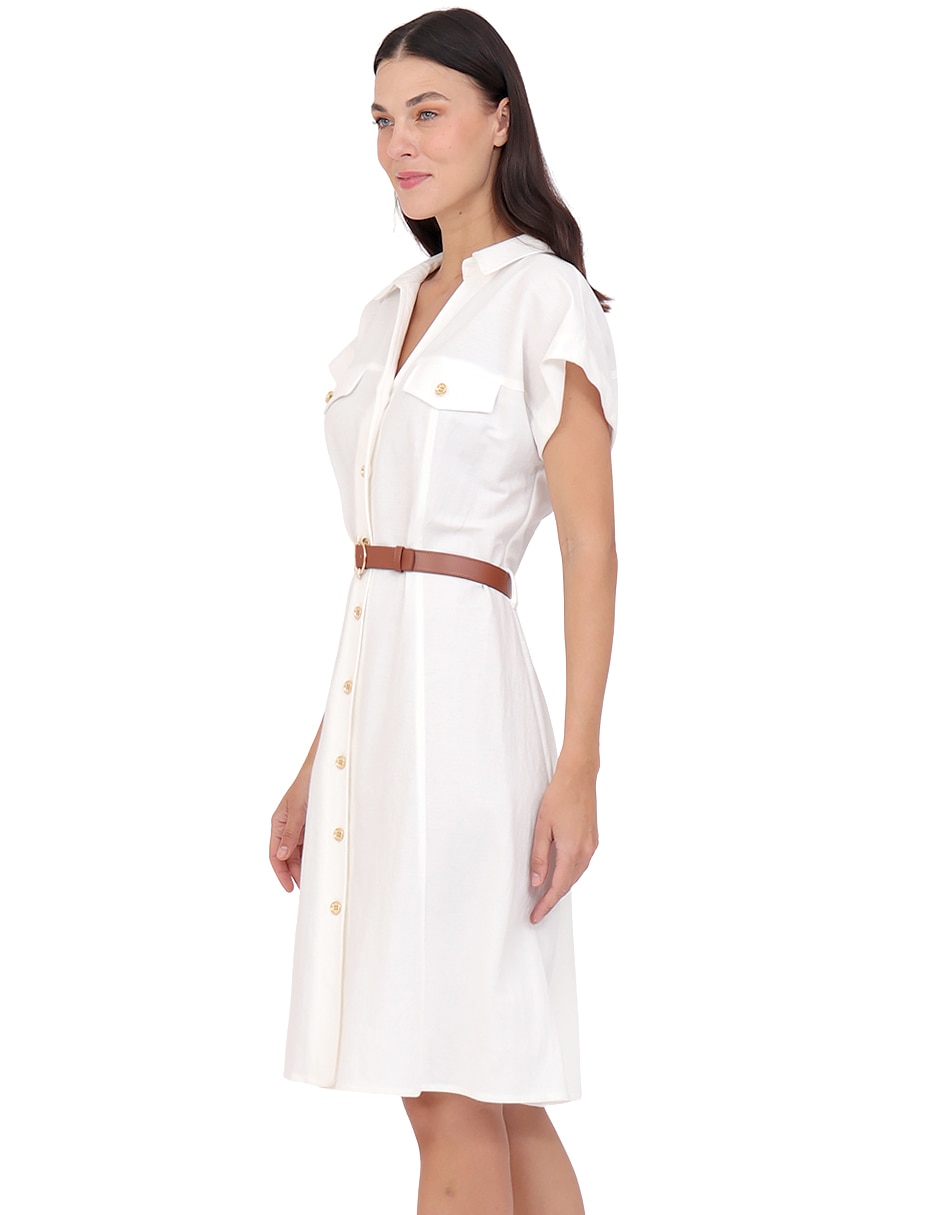 Vestido a la rodilla casual para mujer