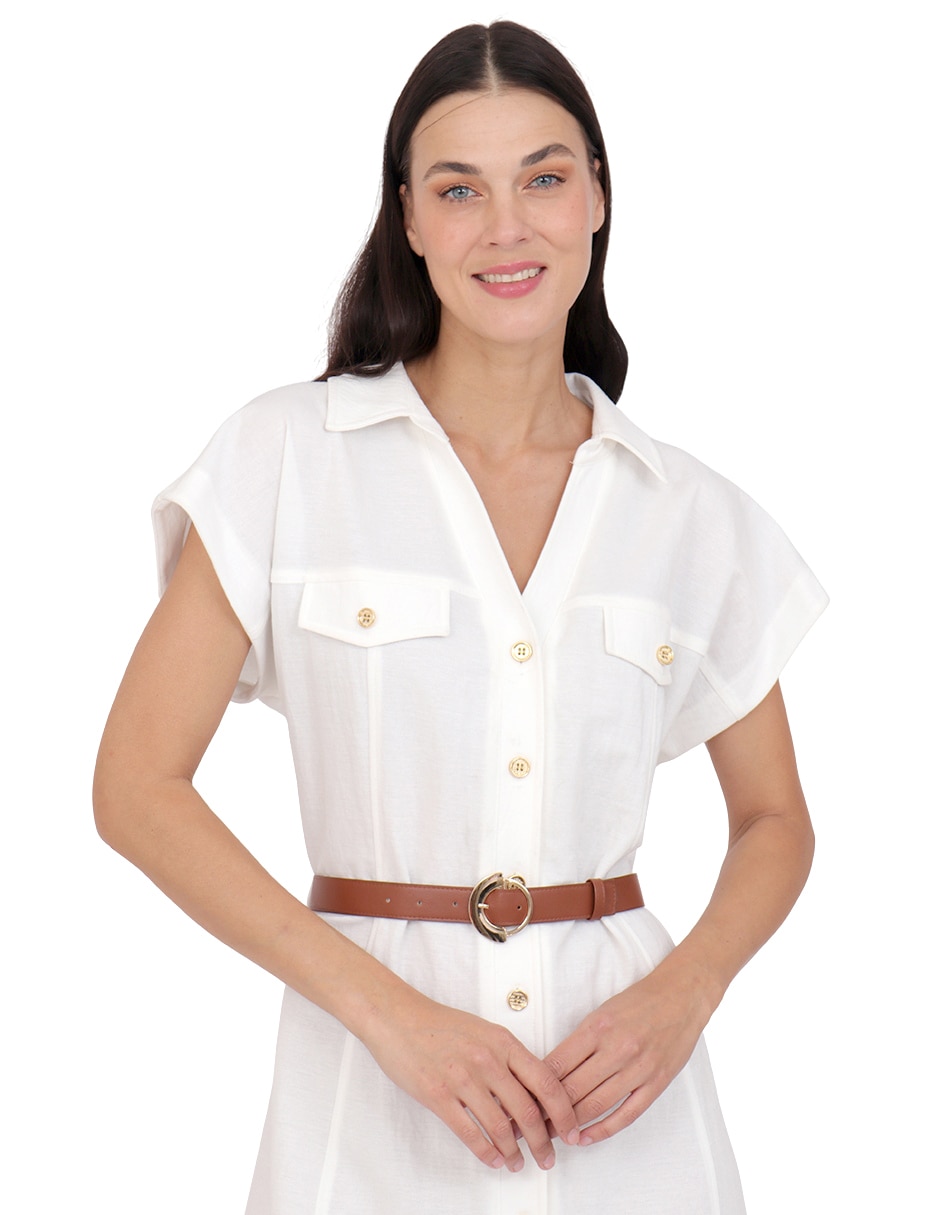 Vestido a la rodilla casual para mujer