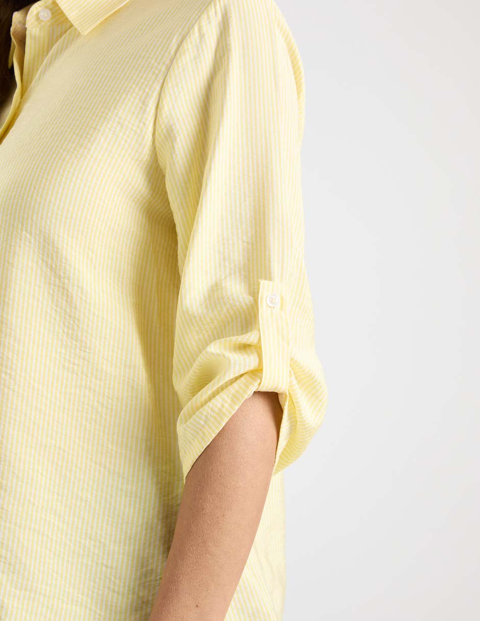 Blusa camisera manga 3/4 para mujer 2