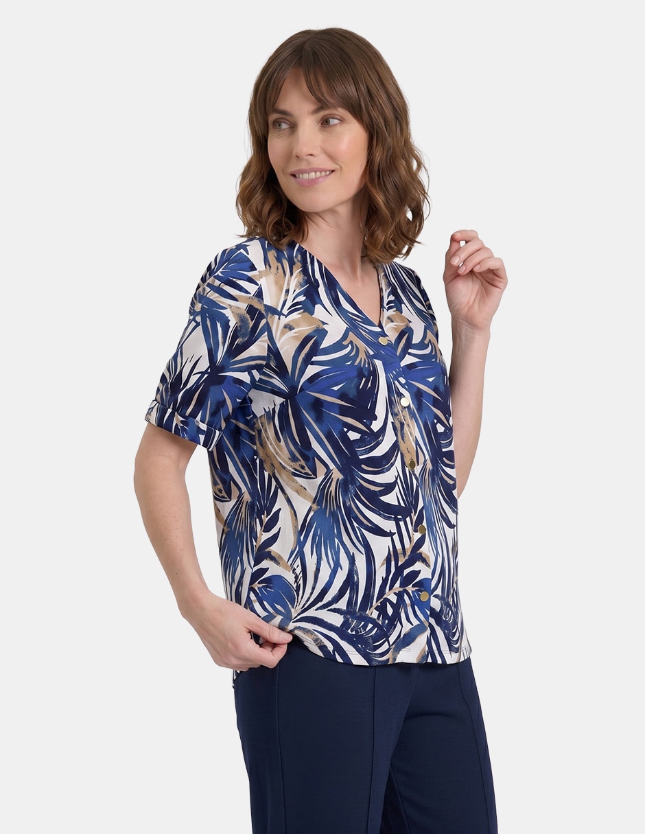 Blusa manga corta para mujer 4