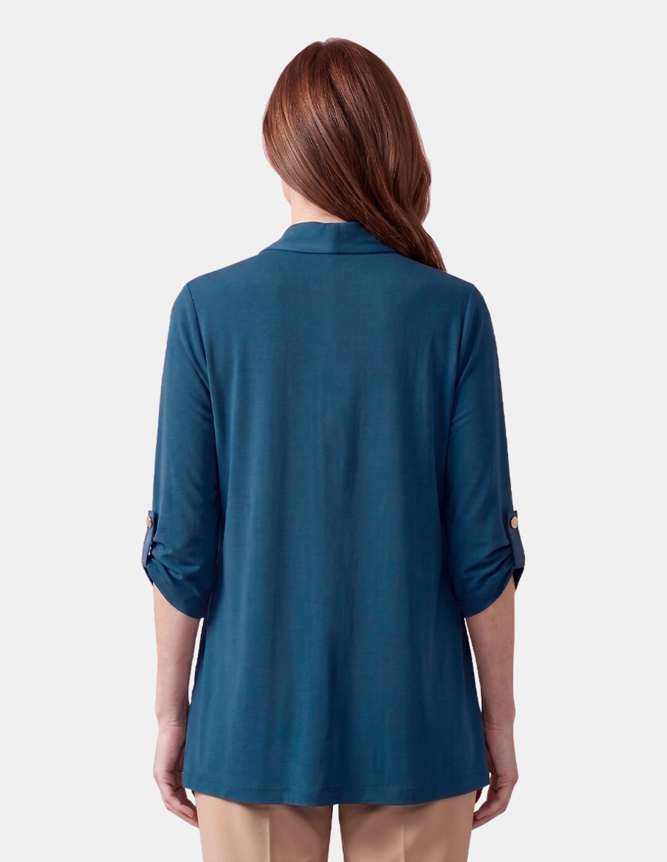 Blusa vitos manga 3/4 para mujer 4