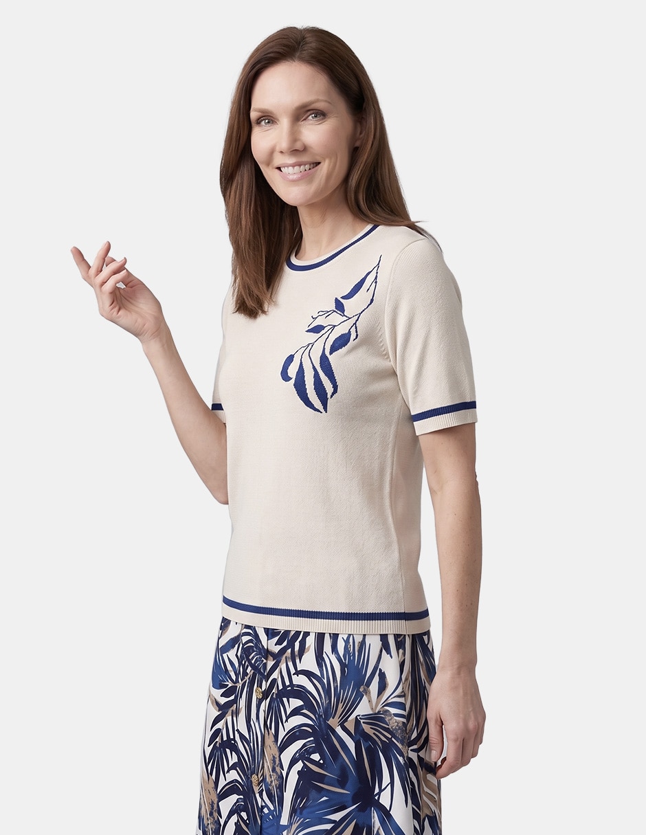 Blusa manga corta para mujer 3
