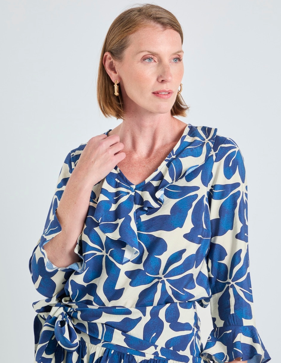 Blusa manga 3/4 para mujer
