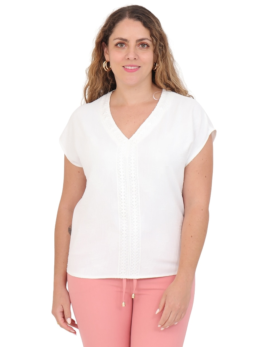 Blusa manga corta para mujer 1