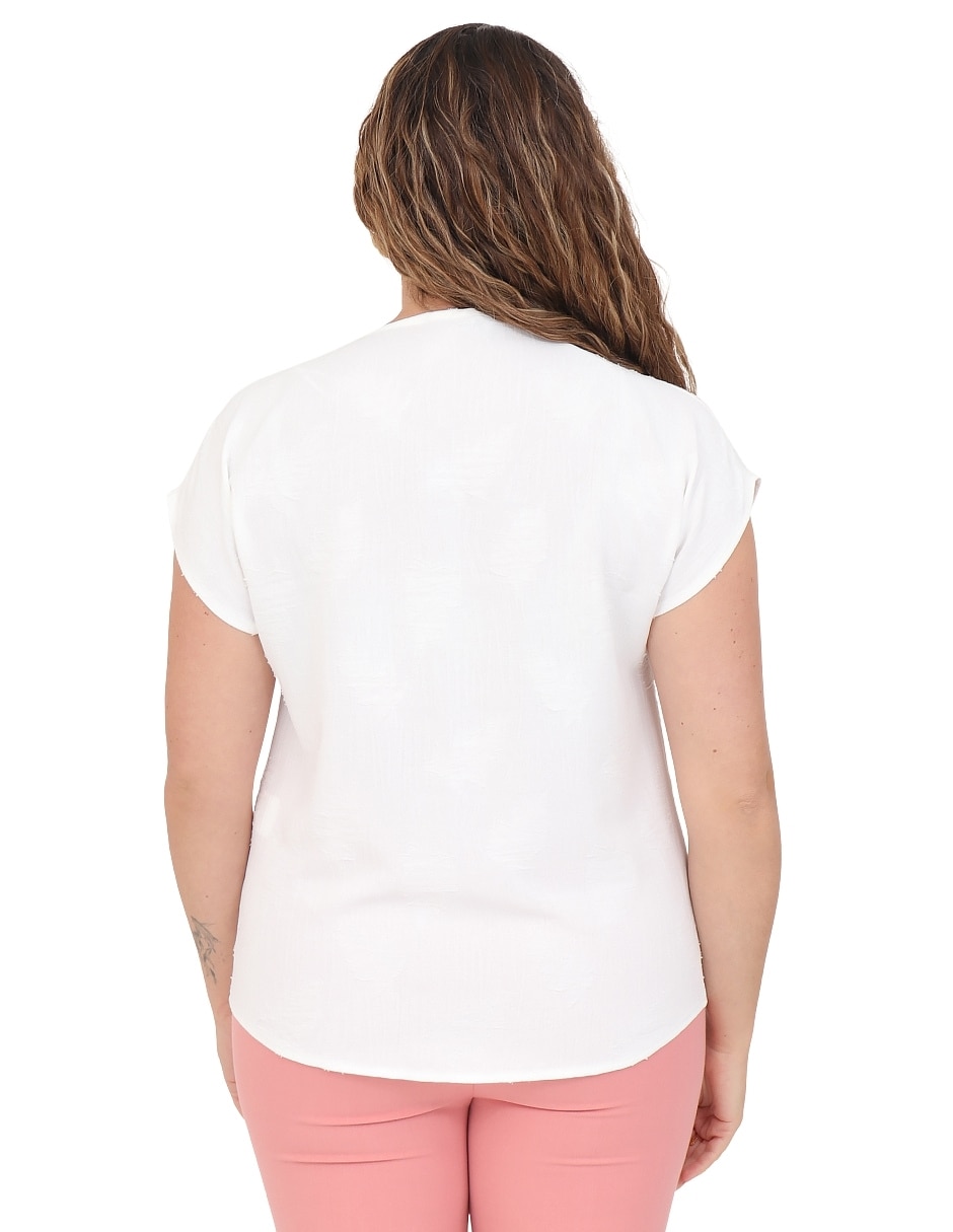 Blusa manga corta para mujer 5