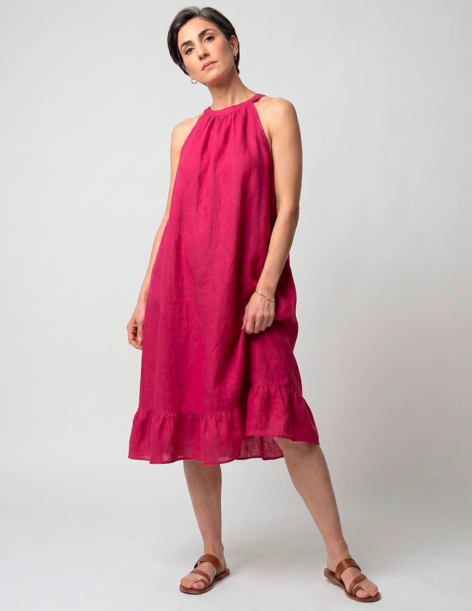 Vestido a la rodilla casual para mujer