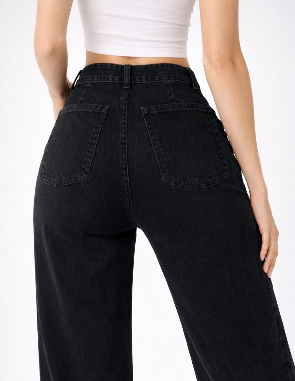 Jeans wide leg 25460-d para mujer 3