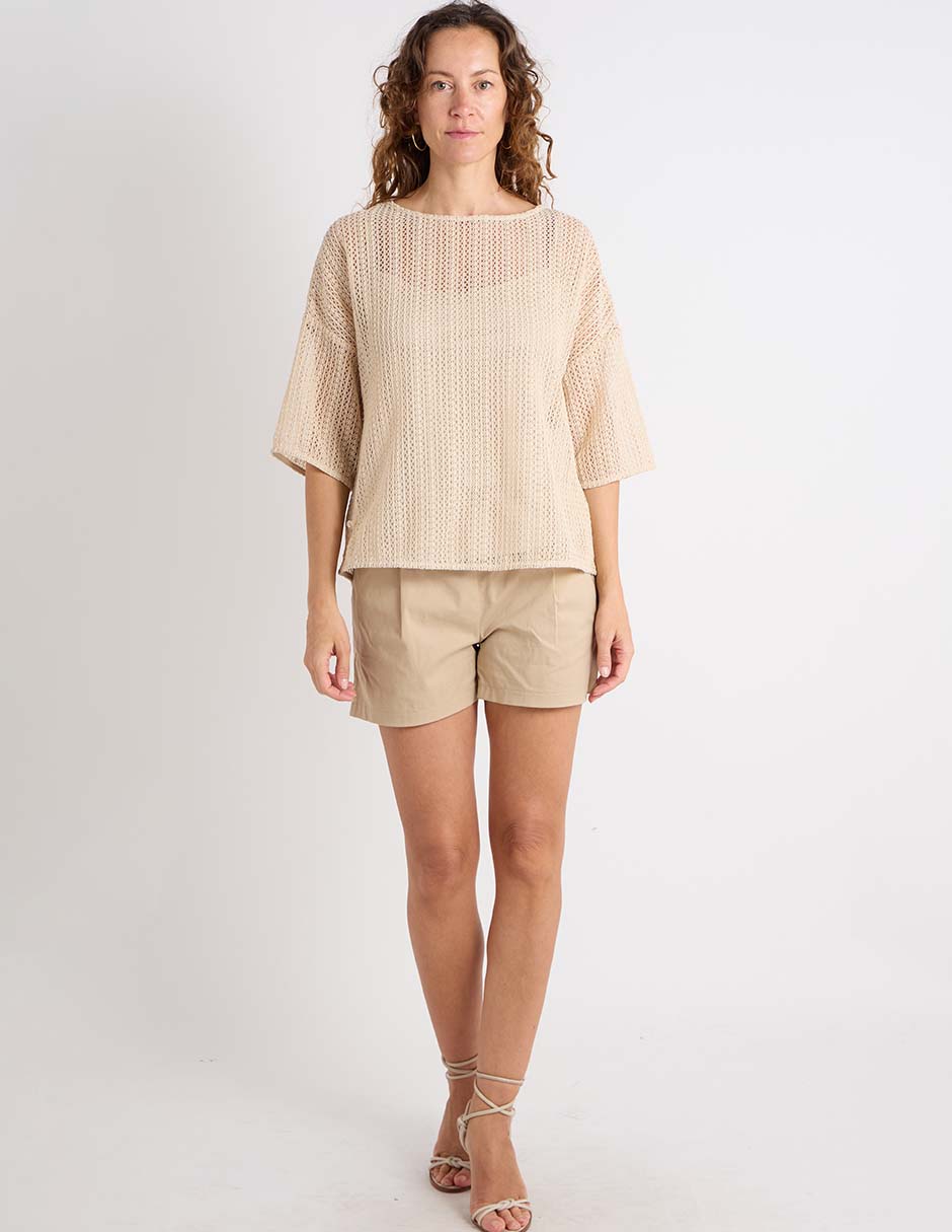 Blusa manga al codo para mujer 3