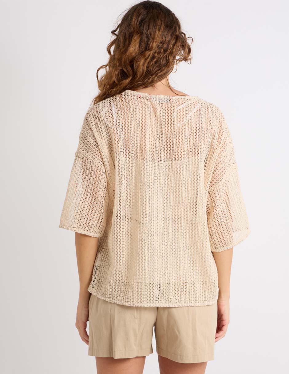 Blusa manga al codo para mujer 6