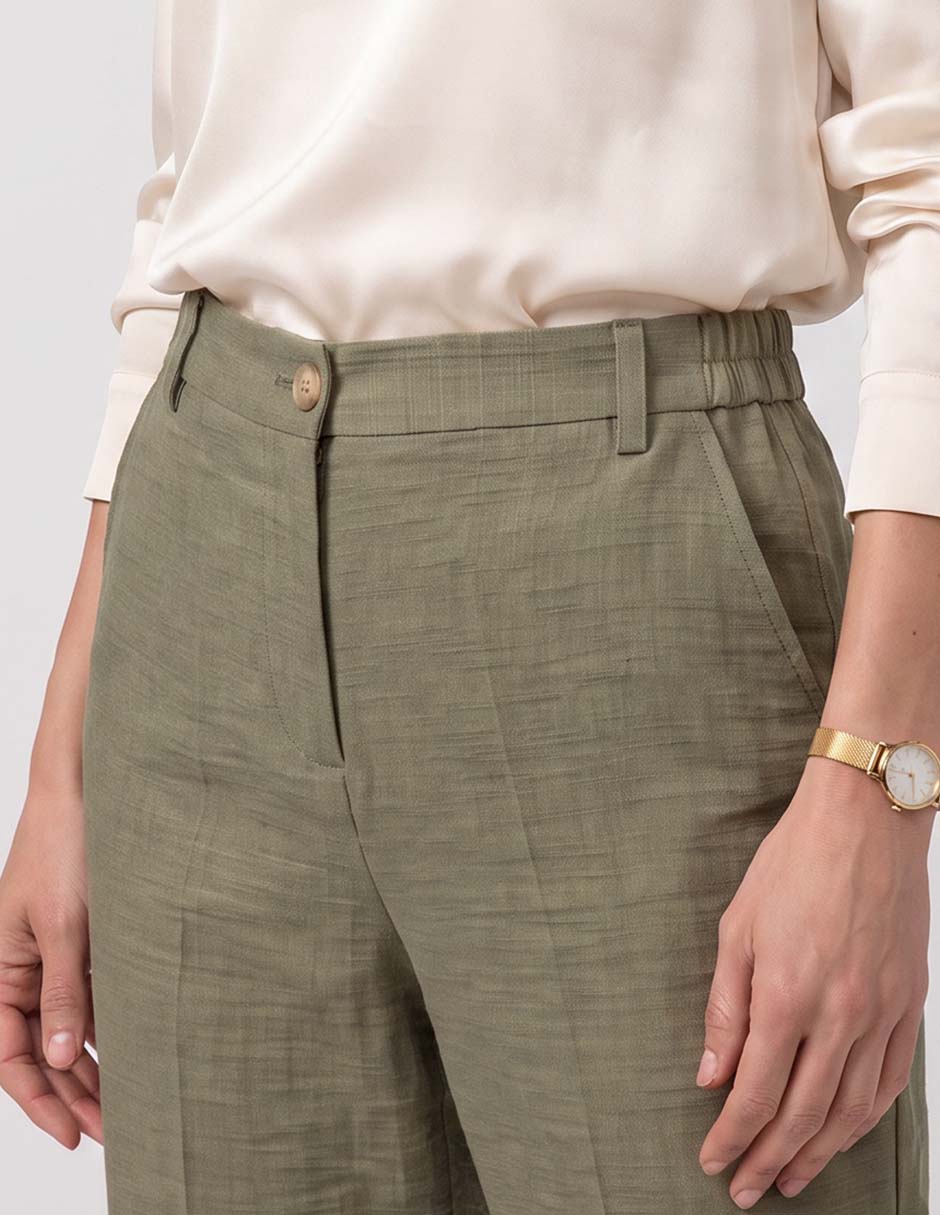 Pantalón de vestir recto para mujer 2