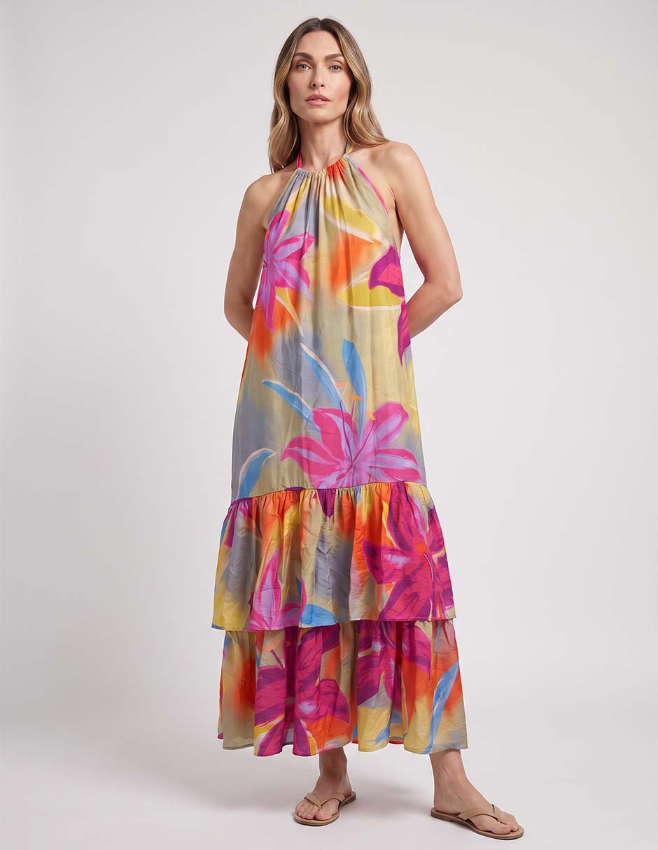 Vestido largo playa para mujer
