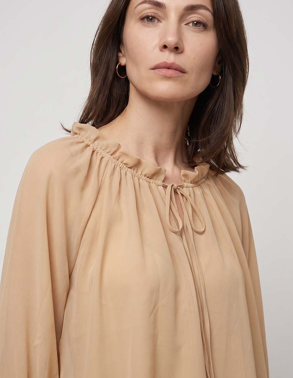 Blusa Lorenza Blau manga larga para mujer