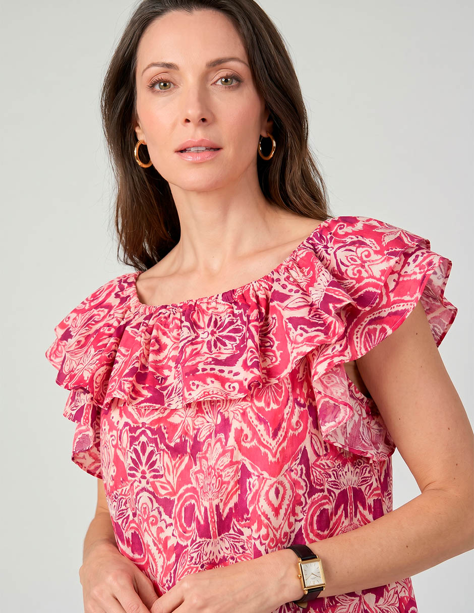 Blusa manga corta para mujer 3