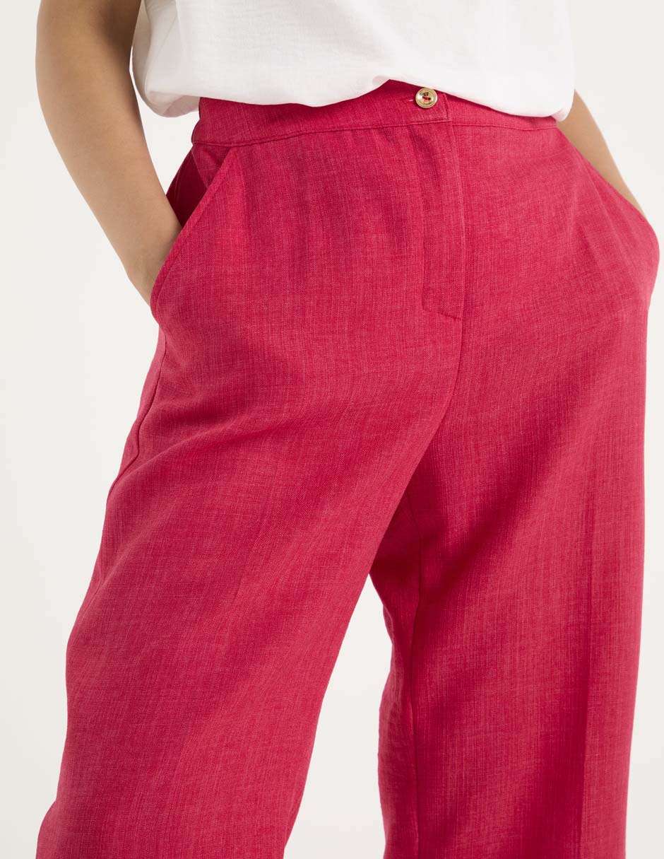 Pantalón capri amplio para mujer 4