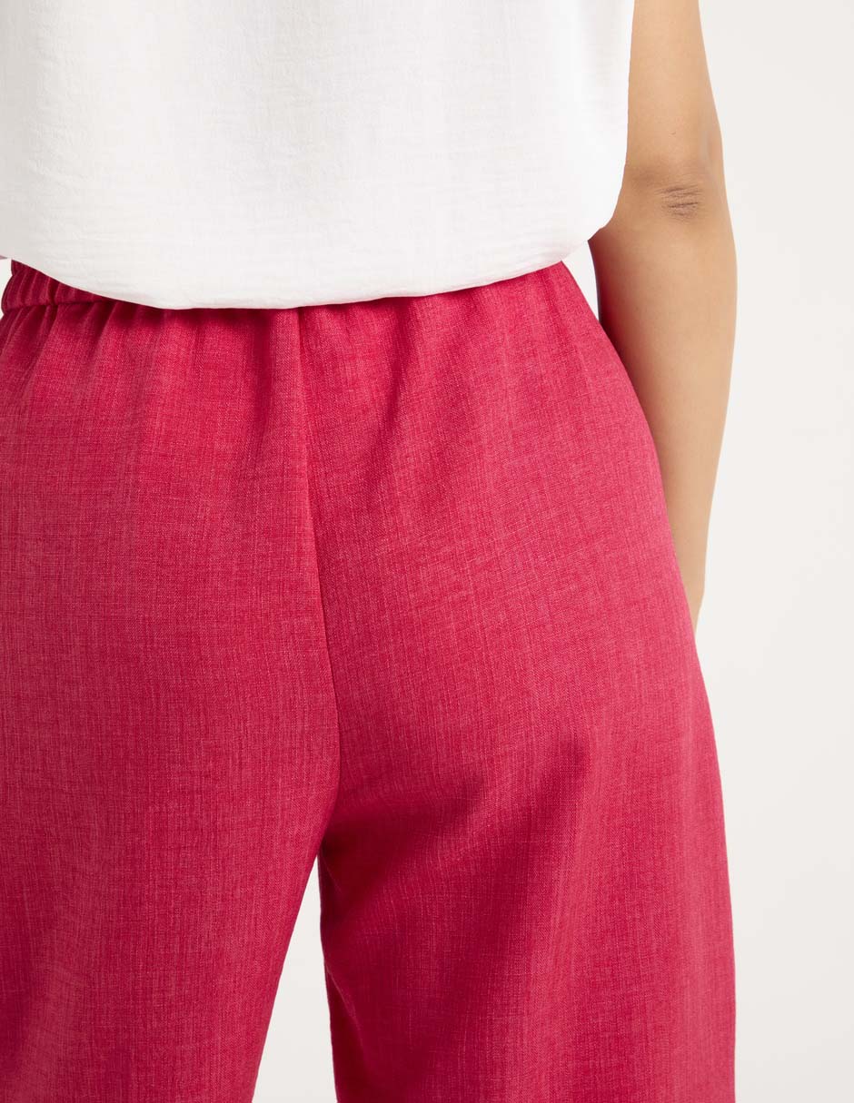 Pantalón capri amplio para mujer 5
