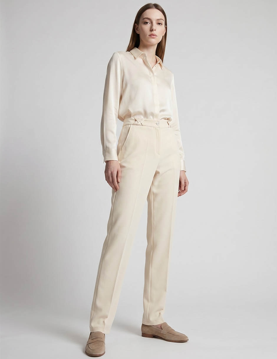 Pantalón Regular Lorenza Blau Recto Para Mujer