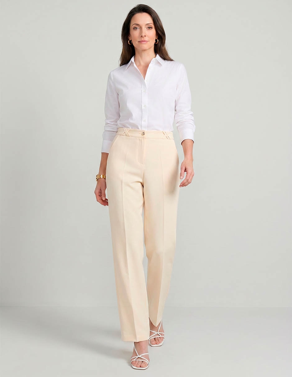 Pantalón Regular Recto Para Mujer 3