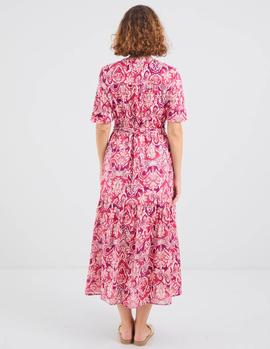 Vestido 3/4 casual lorenza blau merengue para mujer 4