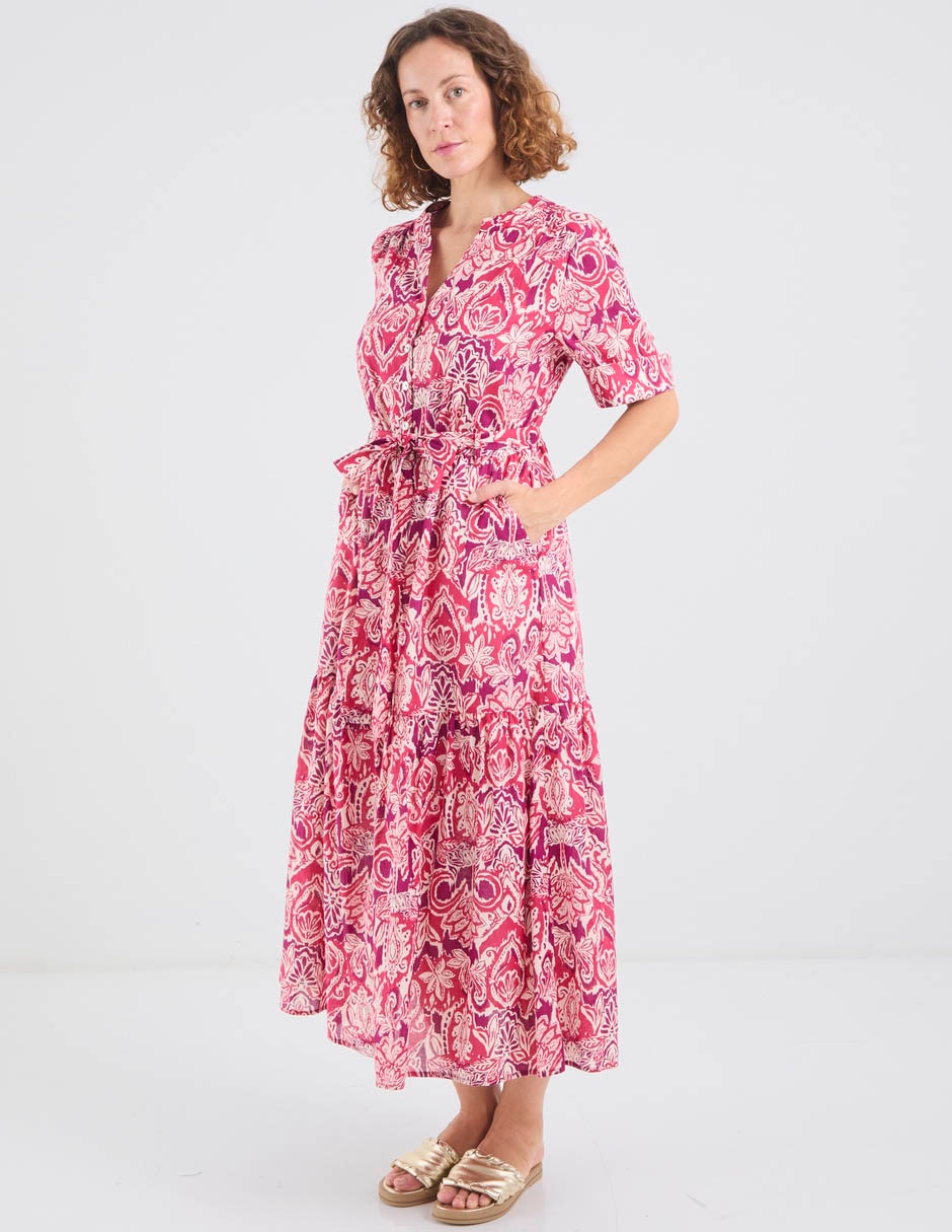Vestido manga regular para mujer 2