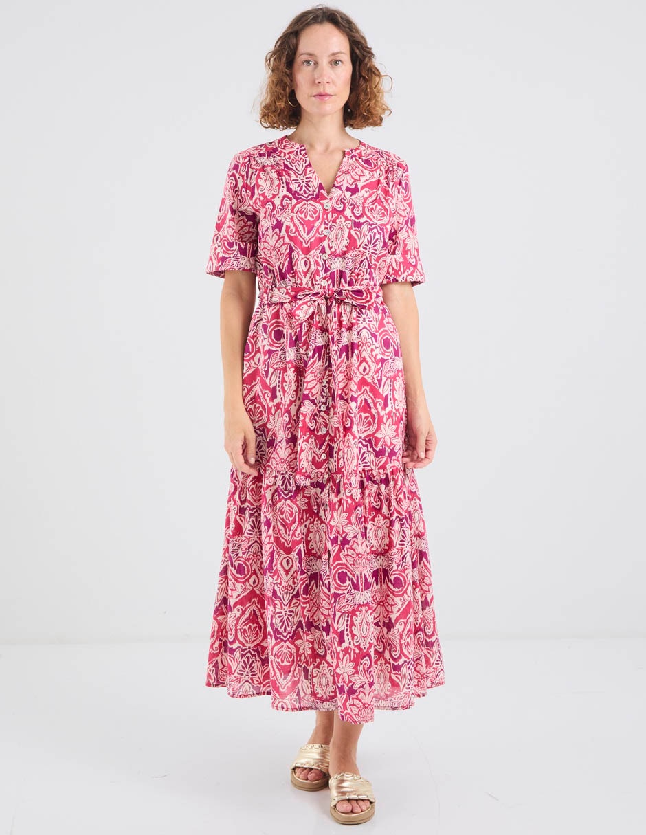 Vestido manga regular para mujer 3