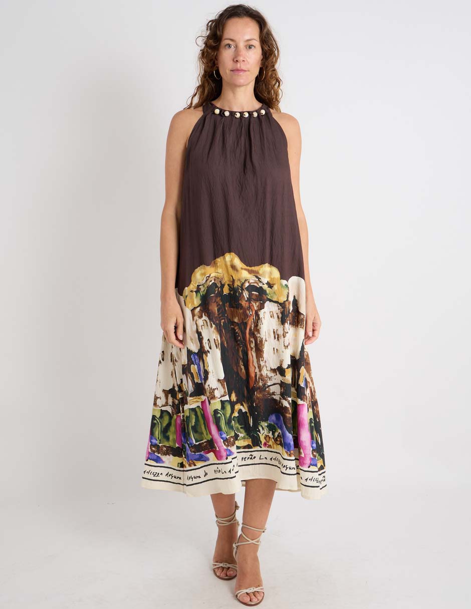 Vestido midi casual para mujer Vestido midi casual para mujer