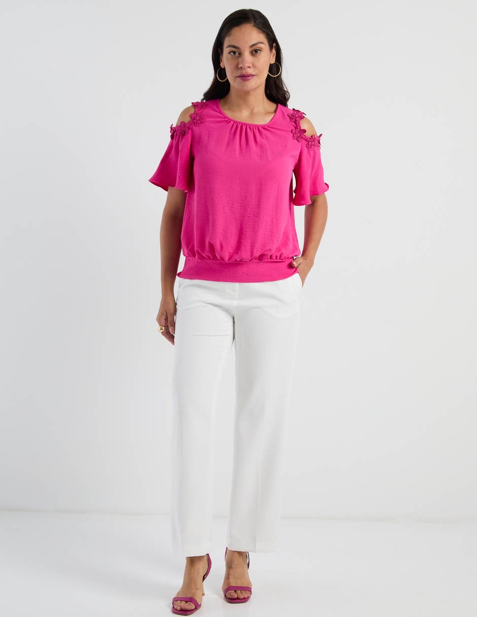 Blusa manga corta para mujer 3