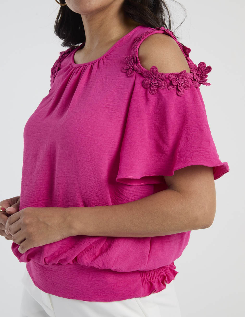 Blusa manga corta para mujer 4
