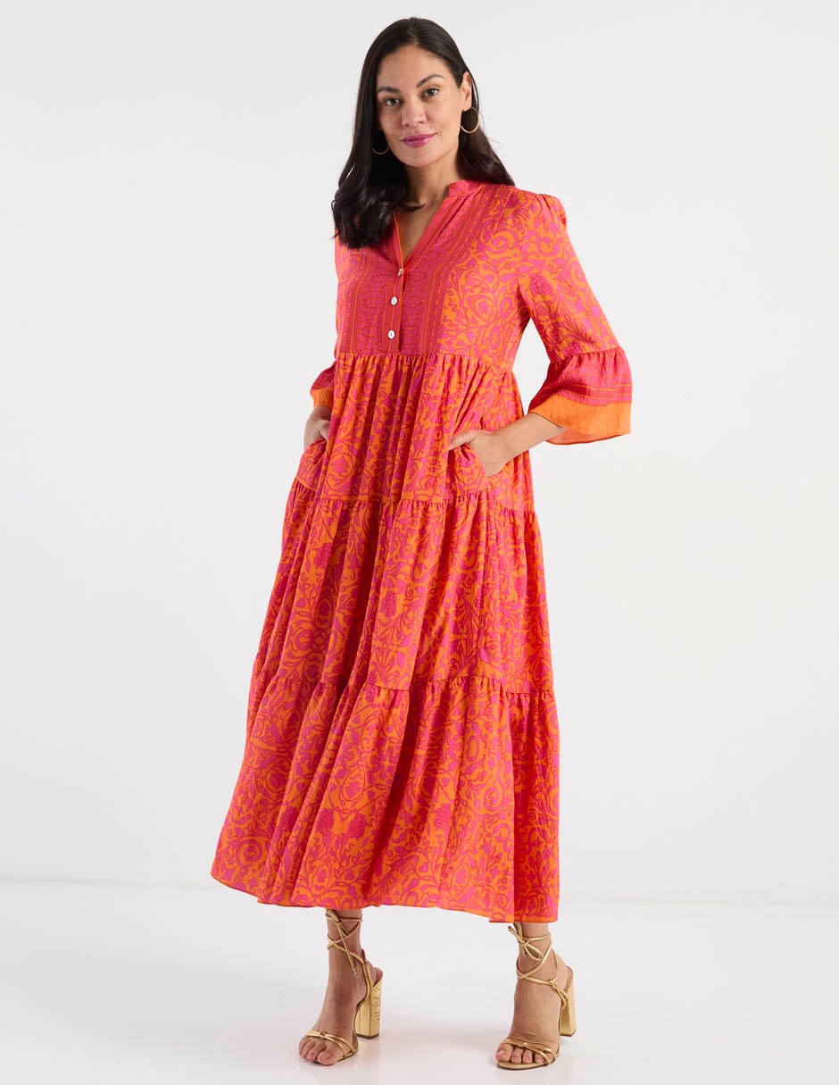 Vestido 3/4 casual para mujer