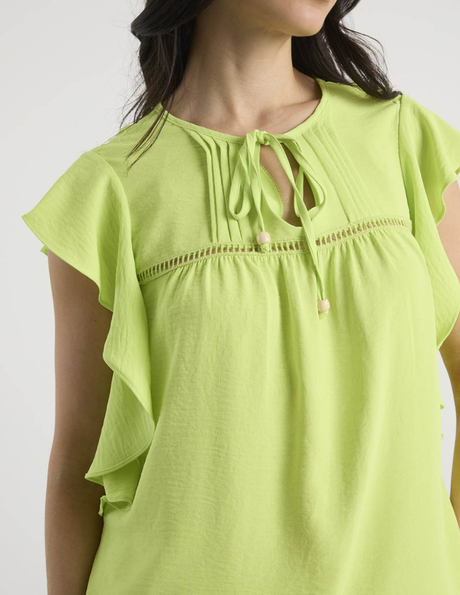 Blusa manga corta para mujer 5