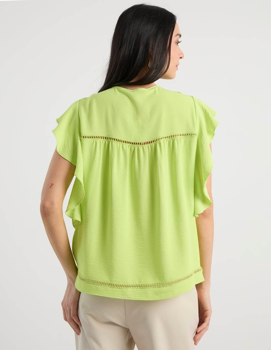 Blusa manga corta para mujer 6