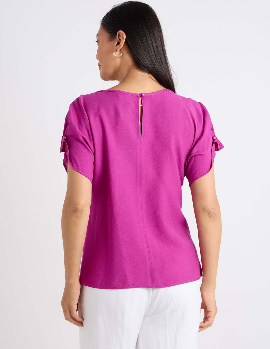Blusa túnica manga corta para mujer 7