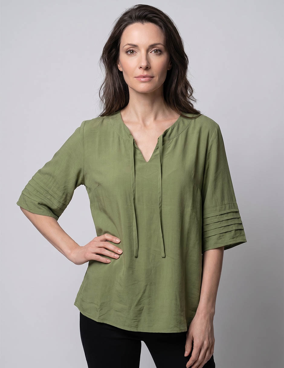 Blusa Tœnica Piezas Sueltas Manga Al Codo Para Mujer