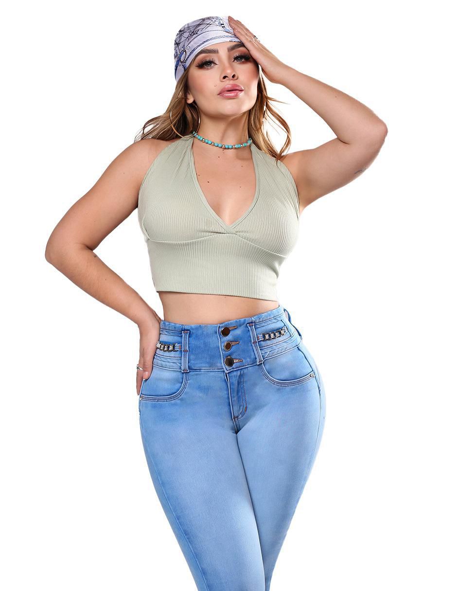 Jeans super skinny n4684 para mujer 5