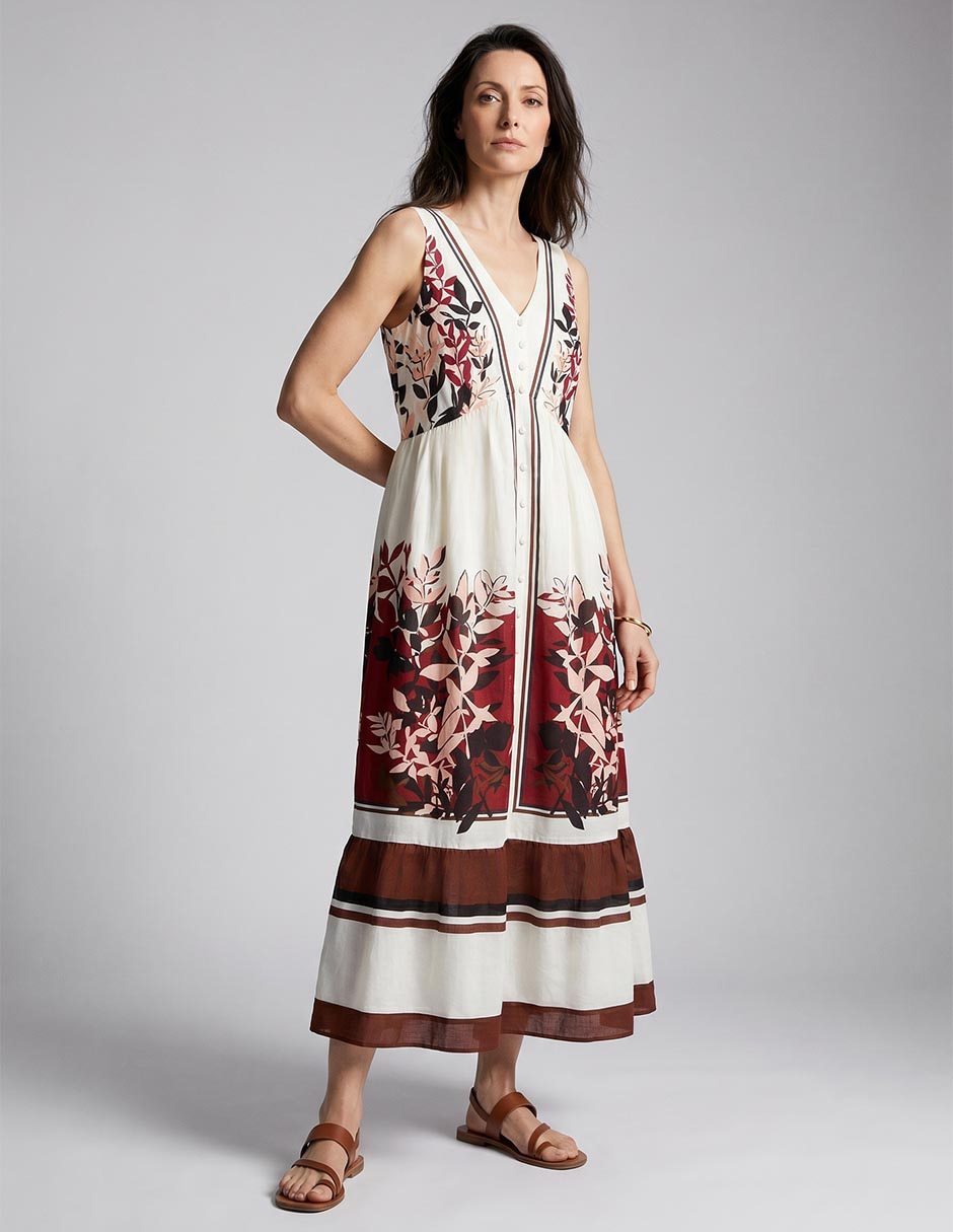 Vestido midi casual para mujer