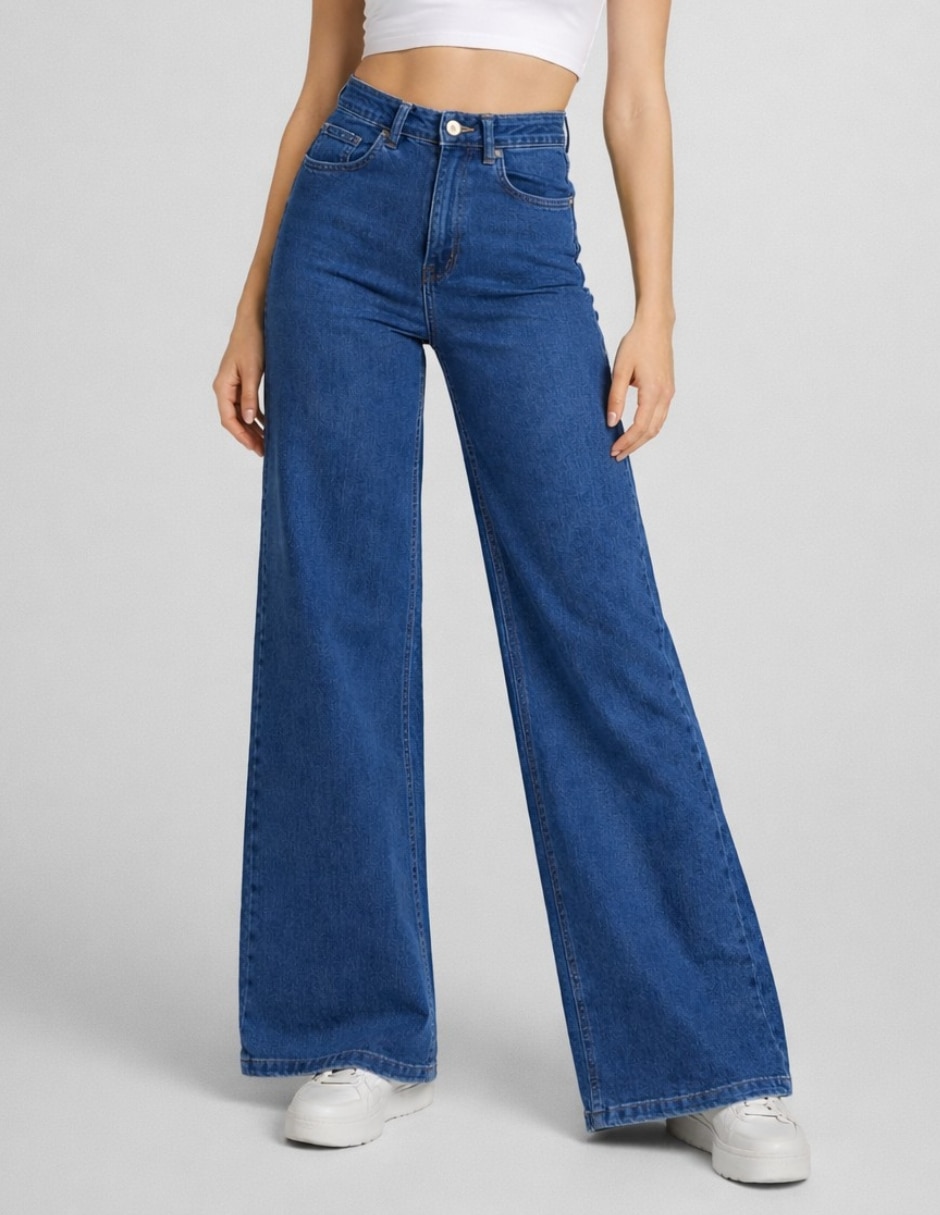 Jeans wide leg 25453-d para mujer Jeans wide leg 25453-d para mujer