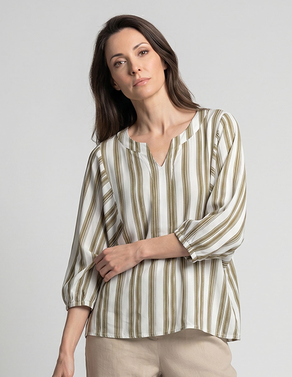Blusa manga 3/4 para mujer