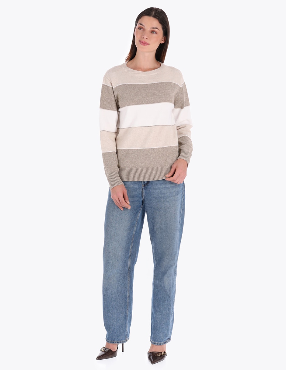 Suéter cuello redondo para mujer 3