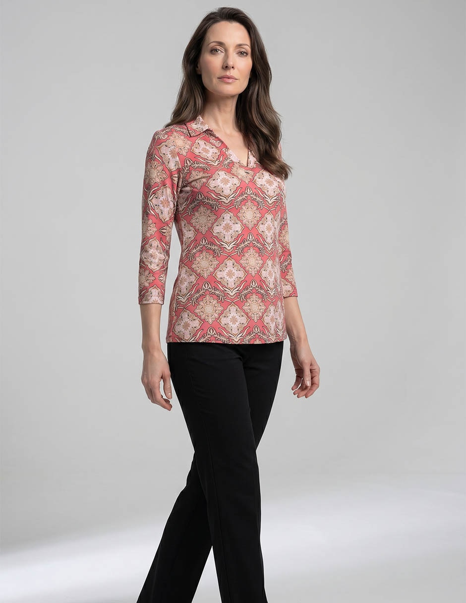 Blusa otoño "manga" 3/4 "para mujer" 3