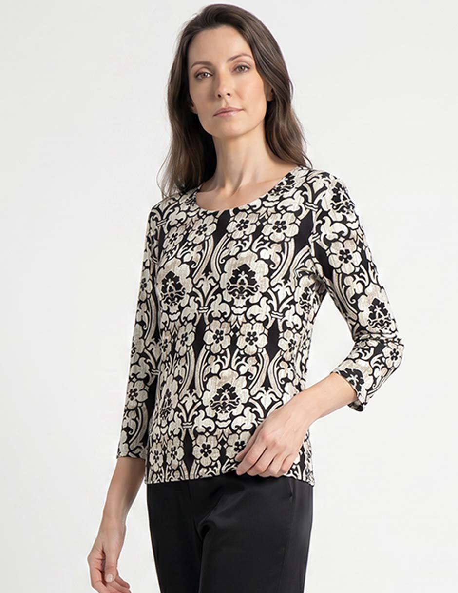 Blusa manga 3/4 para mujer Blusa manga 3/4 para mujer