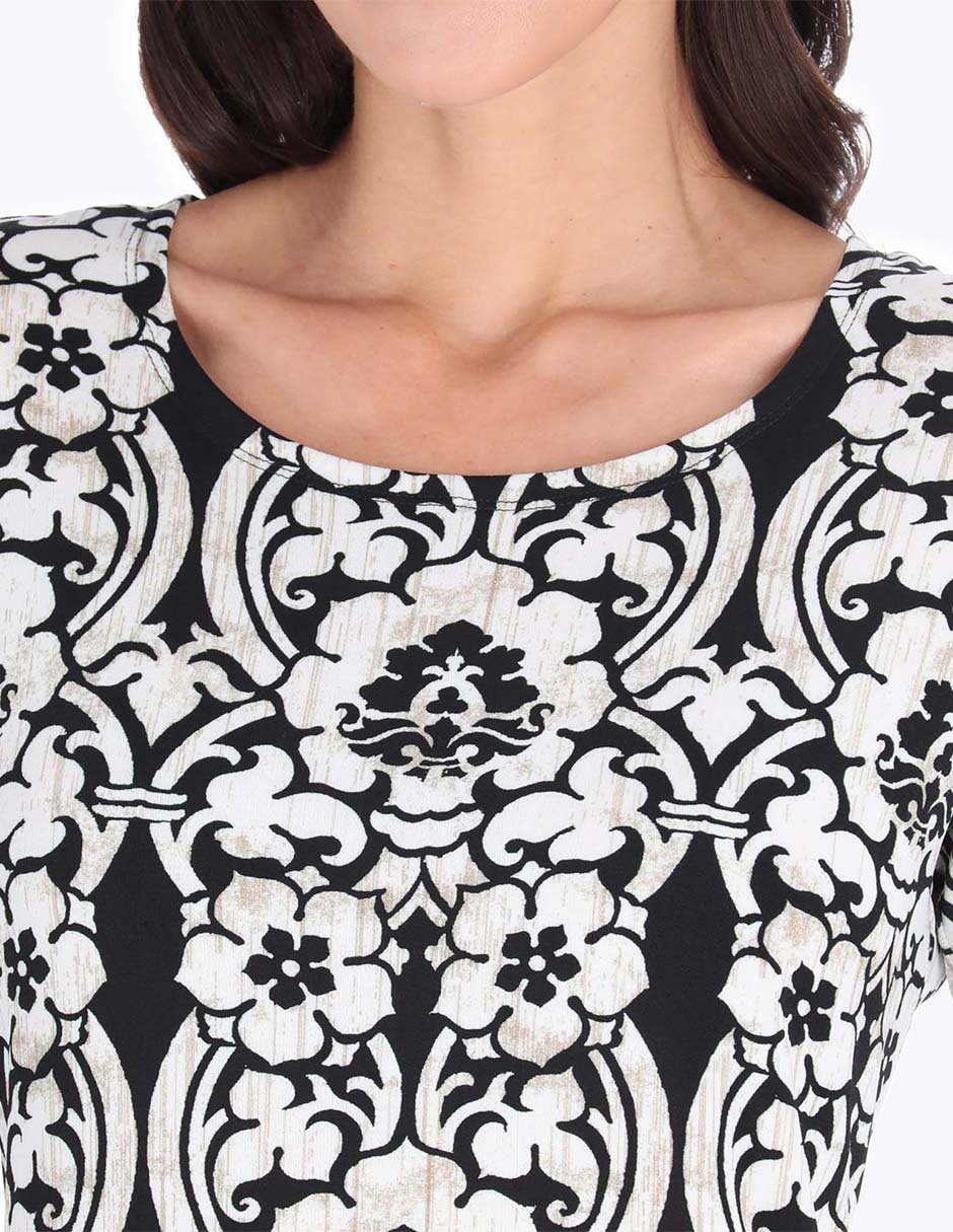 Blusa charme manga 3/4 para mujer