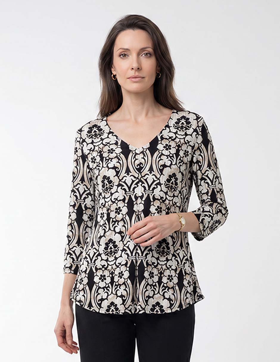 Blusa manga 3/4 para mujer Blusa manga 3/4 para mujer