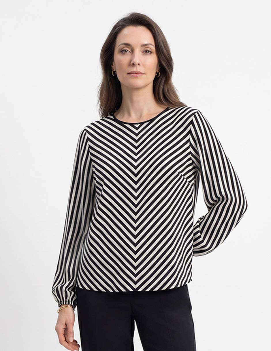 Blusa manga larga para mujer