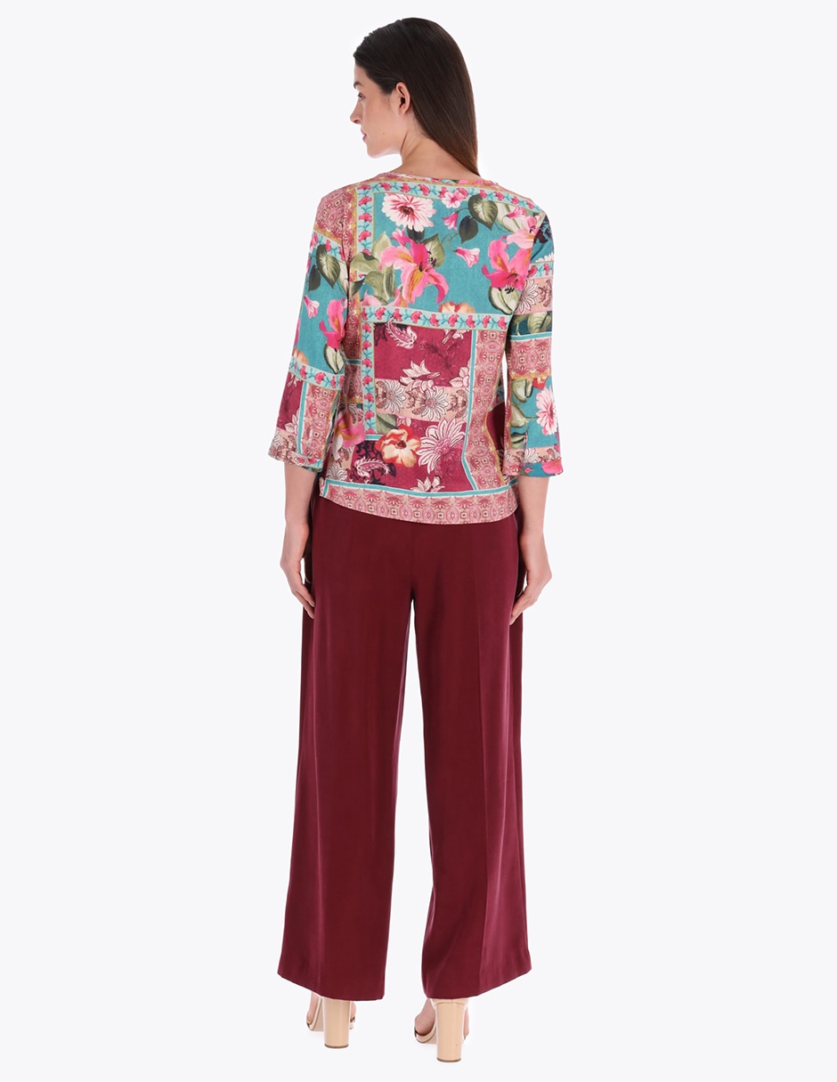 Blusa manga 3/4 para mujer 2
