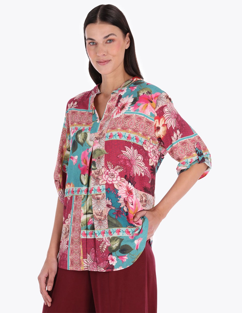 Blusa manga al codo para mujer Blusa manga al codo para mujer